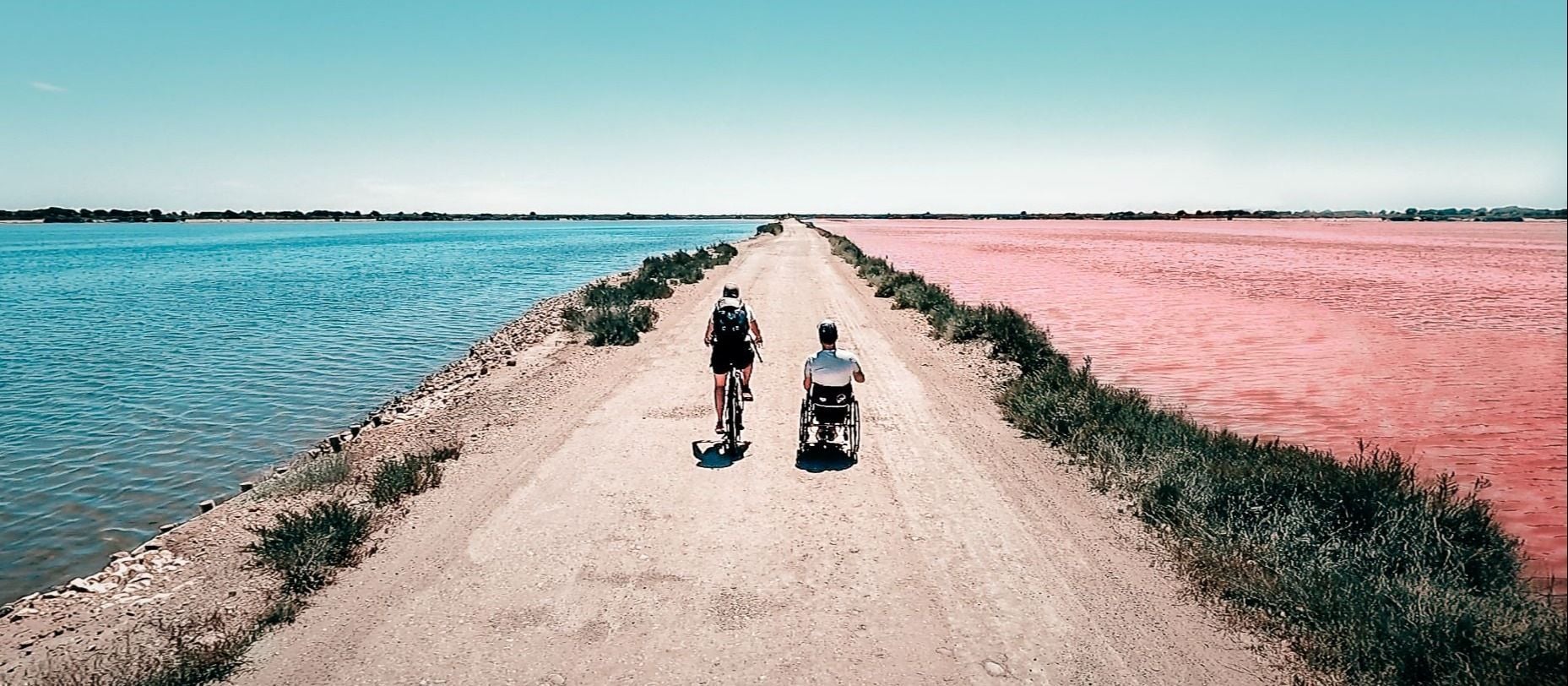 De roze zoutpannen van Aigues Mortes